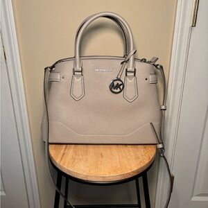 Michael Kors Cream Satchel Bag